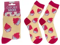 Skarpetki Babeczki - Słodki Wzór Muffinek dla Kucharki - rozmiar 36-42