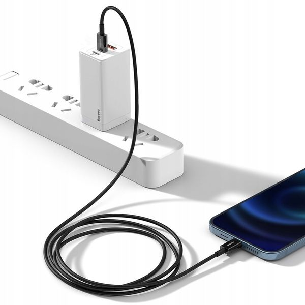 BASEUS KABEL USB-C SZYBKIE ŁADOWANIE DO IPHONE LIGHTNING PRZEWÓD PD 20W 2M zdjęcie 4