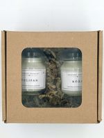 PACHNĄCY BOX - ZESTAW 2x 80 ml ŚWIEC SOJOWYCH W SŁOIKACH