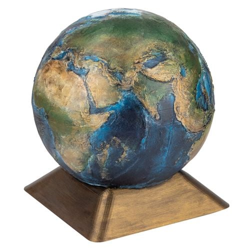 Urna - Kula Ziemska, ręcznie malowana, urna ze stali nierdzewnej na Arena.pl