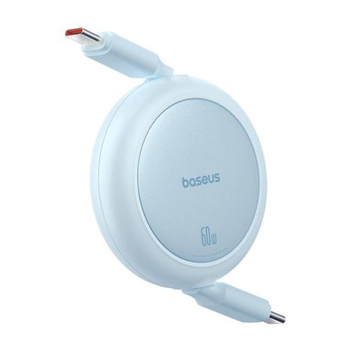 kabel usb baseus free2pull mini usb-c do usb-c 60w, 1m (niebieski) na Arena.pl