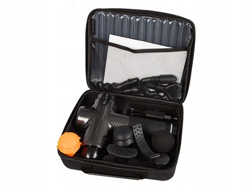 PISTOLET DO MASAŻU PLECÓW CIAŁA MASAŻER MASSAGE GUN 200W ZESTAW 10 KOŃCÓWEK na Arena.pl