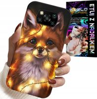 ETUI DO XIAOMI POCO X3 - SŁODKI LISEK ZWIERZĘTA LEŚNE CASE +SZKŁO