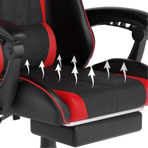 FOTEL GAMINGOWY CYBER CHAIRS X-POWER RED - BIUROWY na Arena.pl