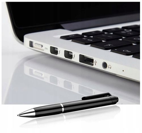 DŁUGOPIS REJESTRATOR SZPIEGOWSKI Z WBUDOWANYM DYKTAFONEM PODSŁUCHEM 16GB na Arena.pl