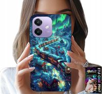 ETUI DO OPPO A40 / A40M - POCIĄG, EKSPRES ŚWIĄTECZNY WZORY + SZKŁO