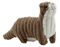 UNIQ PETS zabawka pluszowa piszcząca dla psa wydra brązowa