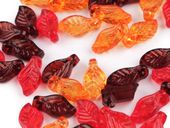 LISTKI PLASTIK DO RĘKODZIEŁA DO DEKORACJI MIX POMARAŃCZOWY 5x10MM 50SZT