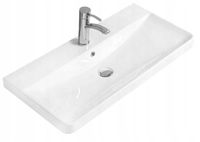 Umywalka Alto 80 wpuszczana w blat, kwadratowa, biała