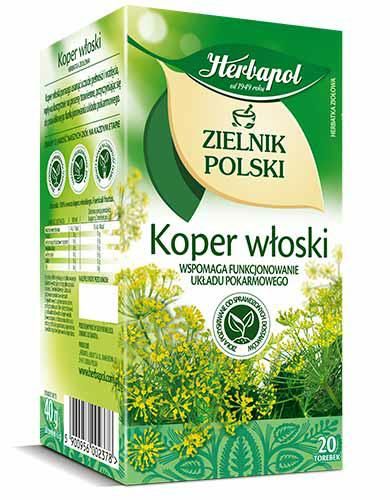 HERBAPOL HERBATA ZIELNIK KOPER WŁOSKI 20TB zdjęcie 1