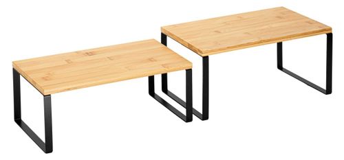 Zestaw 2 półek bambusowych GINGER na Arena.pl