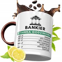 Kubek Bordowy Dla Bankiera Na Urodziny Prezent Z Nadrukiem Ze Zdjęciem
