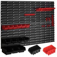 Tablica warsztatowa ścianka narzędziowa 115x78 cm pojemniki KD11863