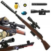 KARABIN SNAJPERSKI PISTOLET NA KULKI PLASTIKOWE Z LUNETĄ LASEREM + GRATISY