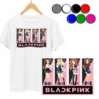 KOSZULKA DZIECIĘCA T-SHIRT Z NADRUKIEM - KPOP BLACK PINK BP - S 122-128
