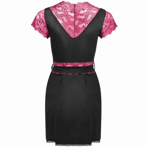 livco corsetti kumiko lc 90428 szlafrok z koronką + majtki czarny l/xl na Arena.pl