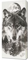 Obraz 40x90cm Wilczy Duch Lasu
