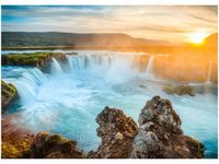 50X70CM WODOSPAD GODAFOSS OBRAZ POKOJU DREWNINE