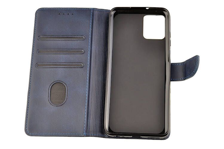 Etui portfel Wallet do Motorola Moto G32 4G granatowy zdjęcie 4
