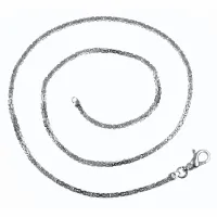 ELEGANCKI SREBRNY ŁAŃCUSZEK ŁAŃCUCH KRÓLEWSKI BIZANTYJSKI 2MM 55CM SREBRO