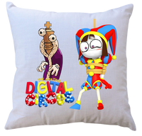 Poduszka z wkładem The Amazing Digital Circus - Niesamowity cyfrowy cyrk