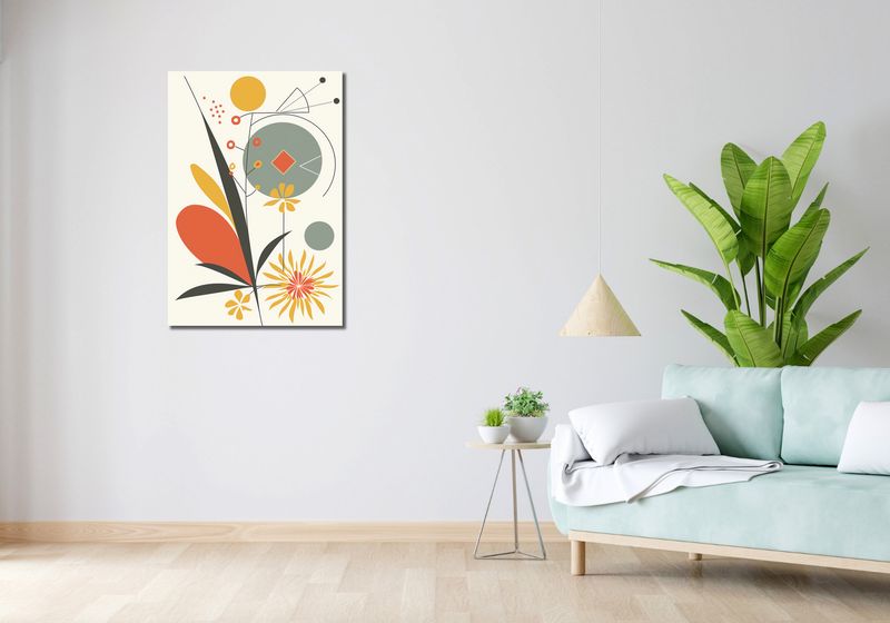 Obraz 60x90cm Geometryczny Ogród zdjęcie 2