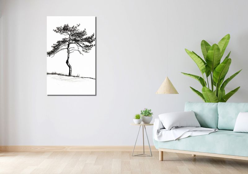 Obraz 60x100cm Samotna Sosna zdjęcie 2