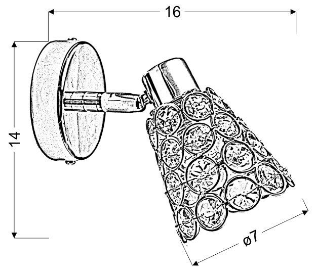 Glossy spot 1x40W G9 chrom zdjęcie 2