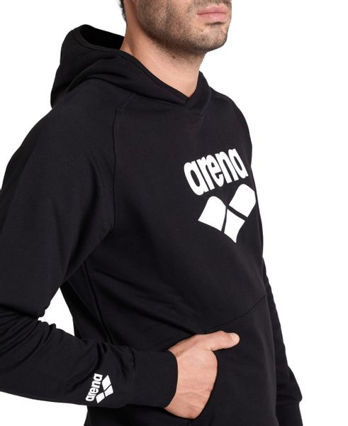 Bluza z kapturem męska damska kangurka ocieplana bawełniana Arena Black XXL zdjęcie 7