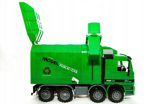 auto ciężarówka Duży SOLIDNY Pojazd ŚMIECIARKA kubeł na śmieci śmieciara na Arena.pl