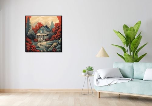 Plakat 80x80cm Idylla Rustykalna na Arena.pl