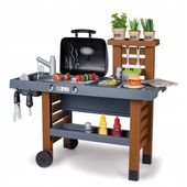 SMOBY ZABAWKOWA KUCHNIA OGRODOWA GARDEN KITCHEN GRILL DZIECIĘCY+AKCESORIA