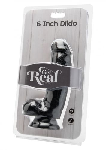 dildo 6 inch with balls black na Arena.pl