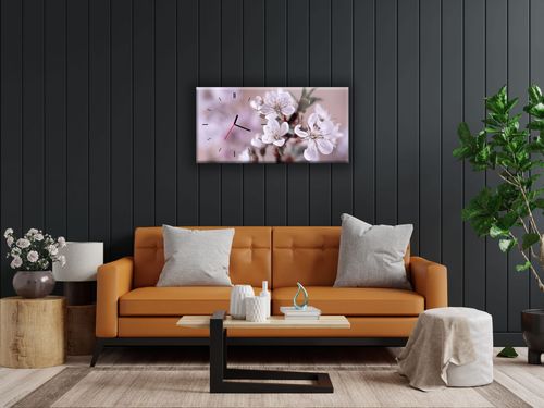 ZEGAR SZKLANY PROSTOKĄTNY - Orchidea na Arena.pl