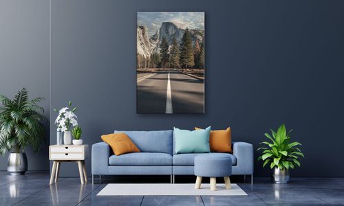 OBRAZ NA PŁÓTNIE 017 Droga pod górami 30x40cm na Arena.pl