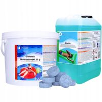 2 x NTCE chlor do basenu 20g tabletki do basenu + antyglon chemia basenowa