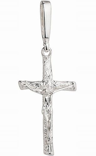 Srebrny Wisiorek Krzyżyk Duży z Jezusem Chrystusem pr 925 na Arena.pl