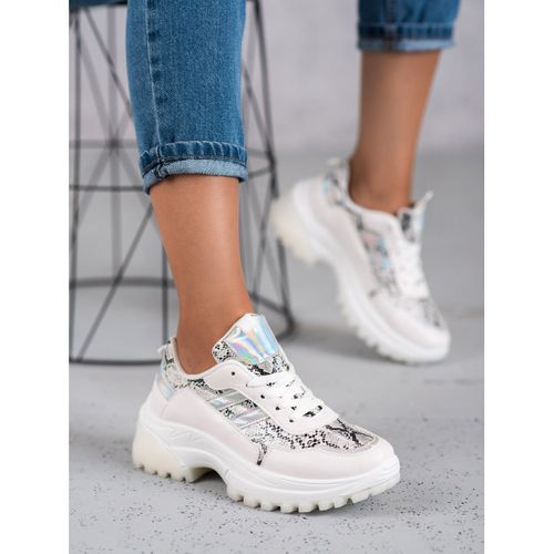 Białe Sneakersy Snake Print r.36 na Arena.pl