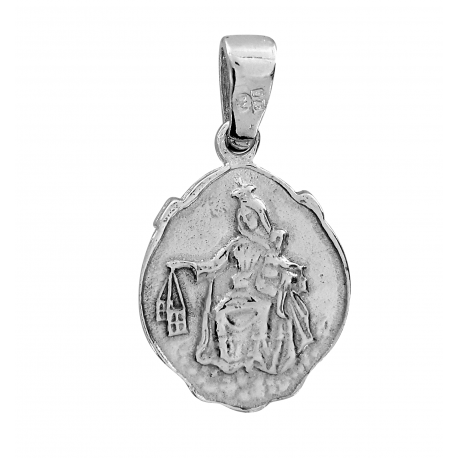 SREBRNY SZKAPLERZ MEDALIK DWUSTRONNY PRÓBA SREBRA 925 zdjęcie 2