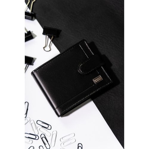 portfel męski z rfid w czarnym kolorze - rovicky na Arena.pl