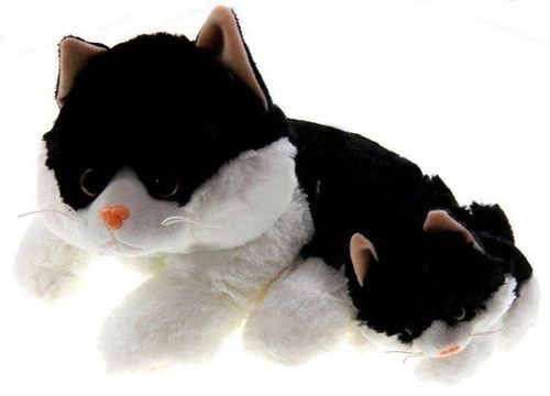 INTERAKTYWNY KOT W POSŁANKU Reaguje na Dotyk + KOTEK 2 kotki na Arena.pl