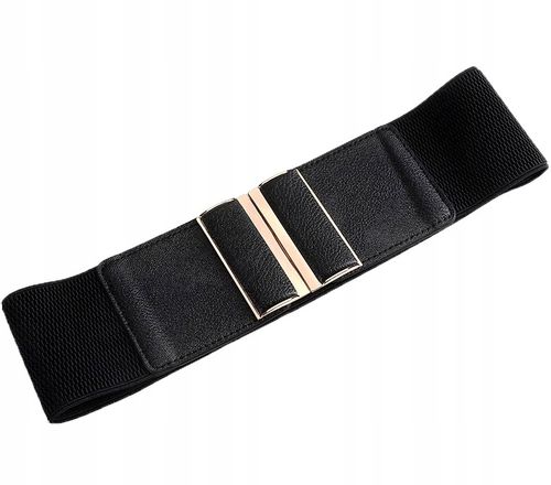 Pas Szeroki Czarny Damski Do Sukienki Elastyczny na Arena.pl