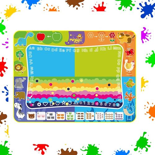 MATA WODNA DO MALOWANIA RYSOWANIA 120x90 PIECZĄTKI FORMY PISAKI ZESTAW XXL na Arena.pl