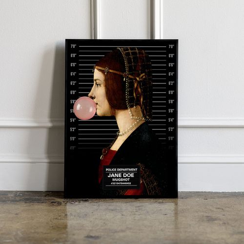 Plakat Jane Doe portret z balonem 30x40 cm na Arena.pl