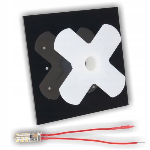 Oświetlenie schodowe oprawa lampka schodowa LED 230V 2W Czarna Q6 Skinder na Arena.pl