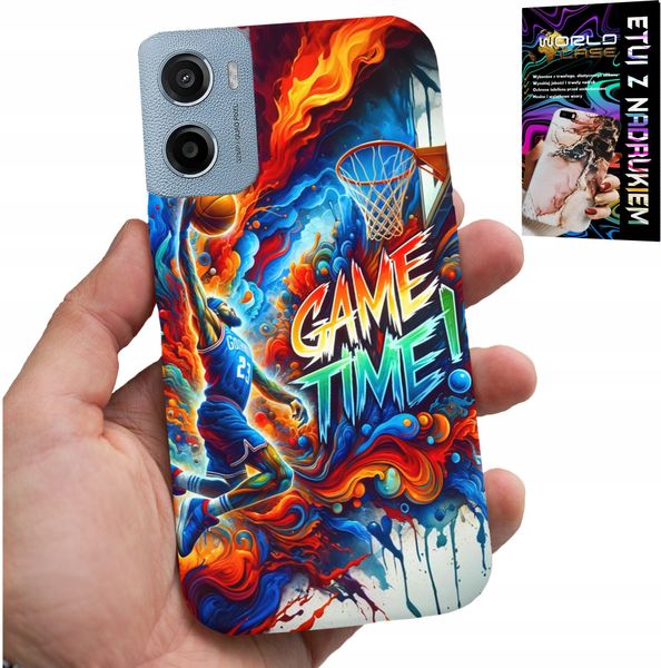ETUI DO MOTOROLA E15 / G05 - KOSZYKÓWKA NBA GAME TIME, CASE + FOLIA zdjęcie 1