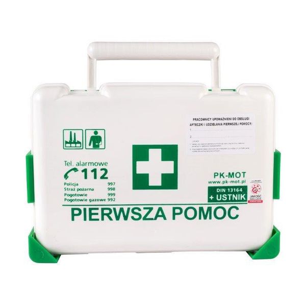 APTECZKA PRZEMYSŁOWA BD Z WIESZAKIEM ŚCIENNYM DO PRACY RESTAURACJI SZKOŁY zdjęcie 1