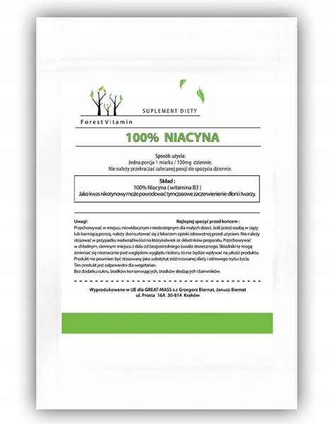 FOREST NIACYNA KWAS NIKOTYNOWY B3 100g + MIARKA zdjęcie 4