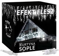 Kurtyna świetlna Sople Hermetyczne sople 201 - 300 lampek