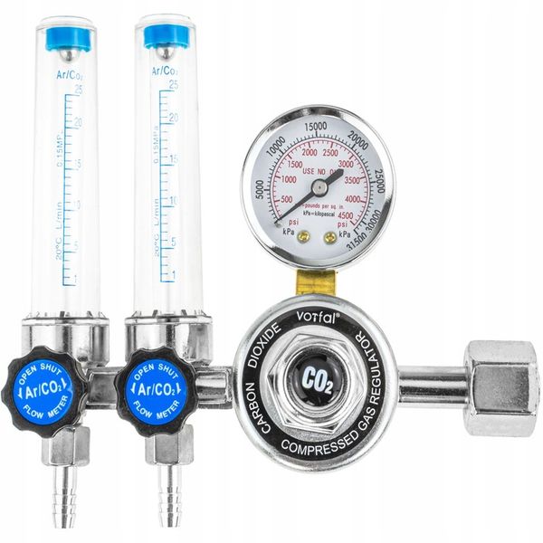 REDUKTOR CO2 / ARGON ROTAMETR x 2 MIG TIG MAG AR zdjęcie 2